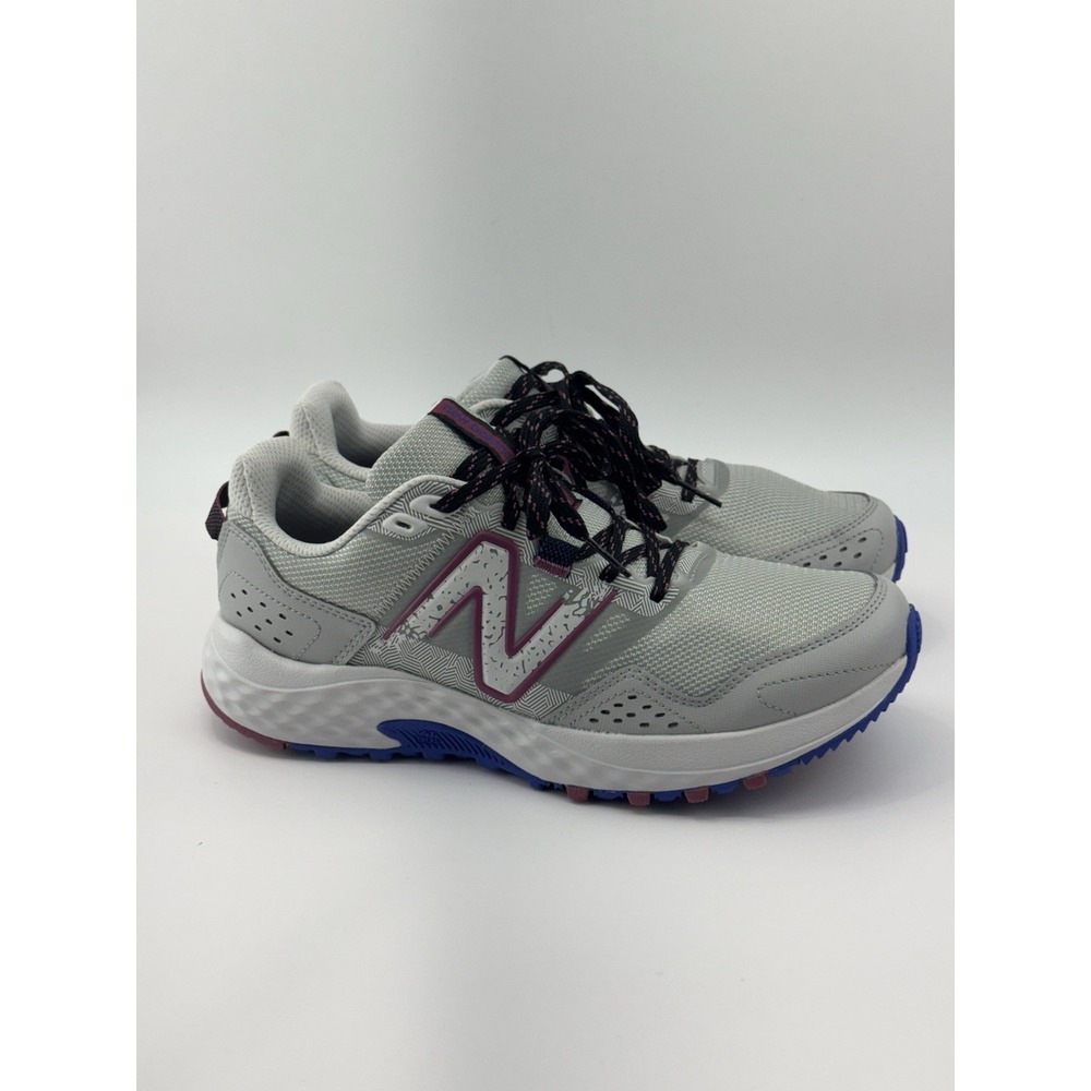 New Balance 410 V8 Grey/Blue Womens Trail Running Shoes WT410LR8, Size 9 B